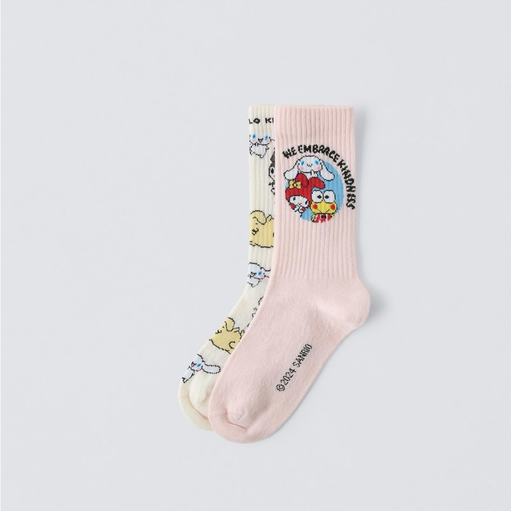 Zara  by Sanrio Hello Kitty and friends Pack of pair Socks